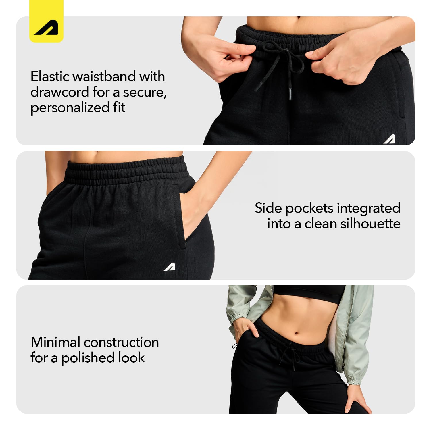 Boldfit Track Pants for Woman, Trousers for Women Wide Leg, Gym Pant with Pockets, Adjustable Drawstring Waist Lower, Workout & Running Women Sports Joggers