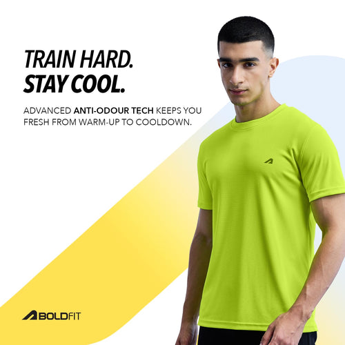 Boldfit Gym T Shirts for Men Workout Lightweight Men Round Neck Breathable Sports Tshirt for man Gym Tshirt for man Workout Regular fit Sports t Shirt for Boys GetSetFit  gym  GetSetFit 